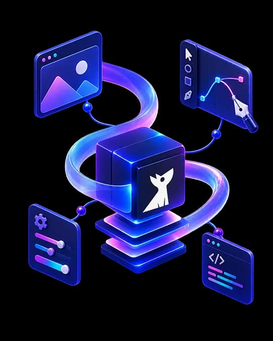 Website Design and Development Illustration Website connected to CRM, bookings, payments and other business systems