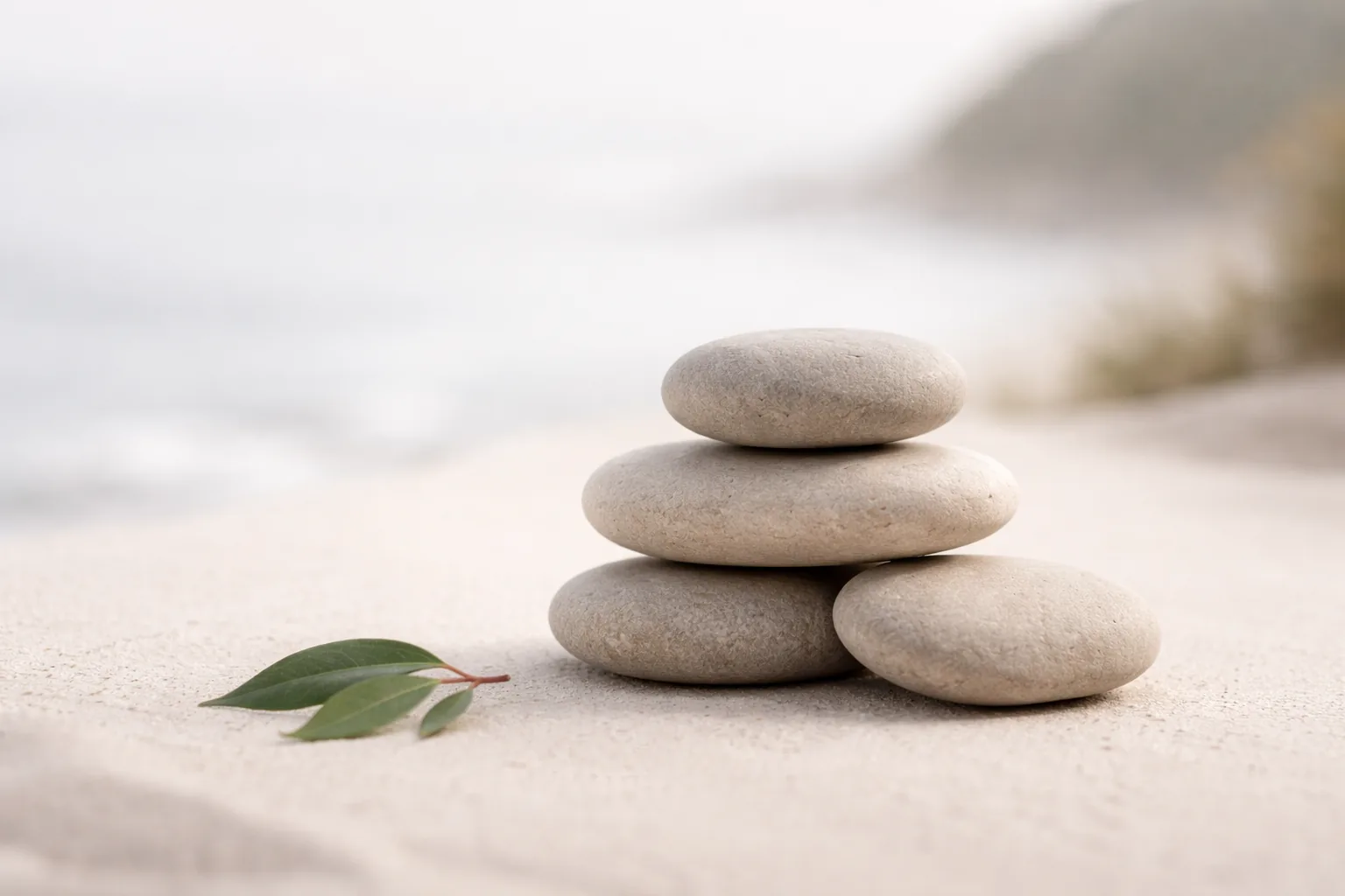 Minimal still life showing steady progress and calm ongoing support, with a subtle NZ detail and soft neutral tones.